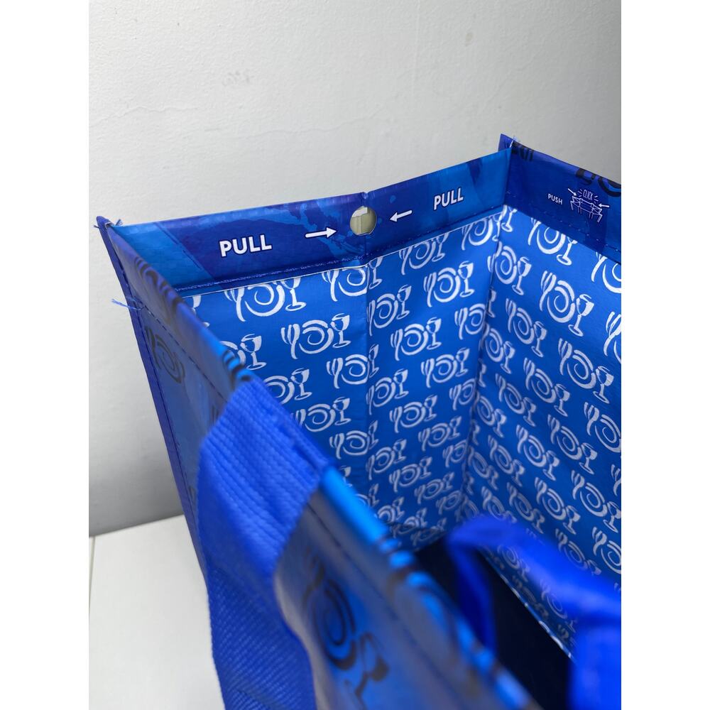 Wegmans Blue Click N' Stay Reusable Grocery Tote Bag w/ Removable Liner NEW NWT! - Picture 7 of 16